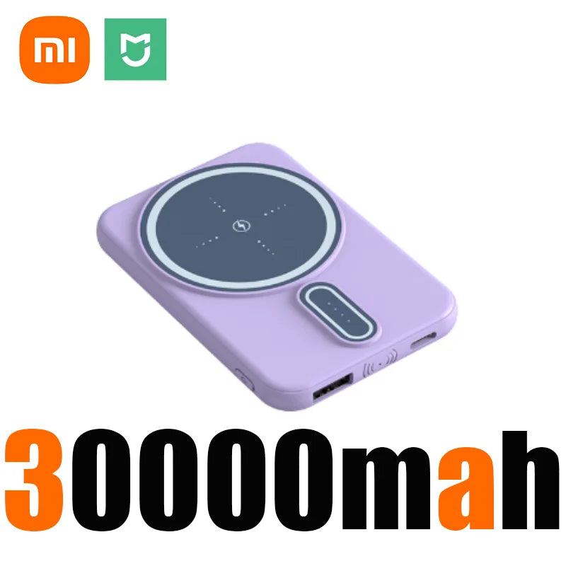 Xiaomi 50000mAh Wireless Magnetic Power Bank Super Fast Charging Portable Battery Charger For iPhone Huawei Samsung 2025