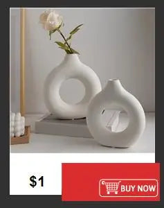 1PC Plastic Spiral White Vase Nordic Creative Flower Arrangement Container For Kitchen Living Bedroom Home Decoration Ornament