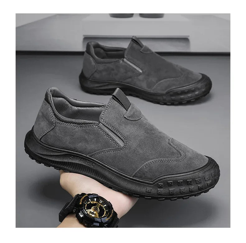 Men's Casual Shoes Sports Slip-On Flat Comfortable Sneakers Fashion Outdoor Trend Large Size Breathable Driving Shoes