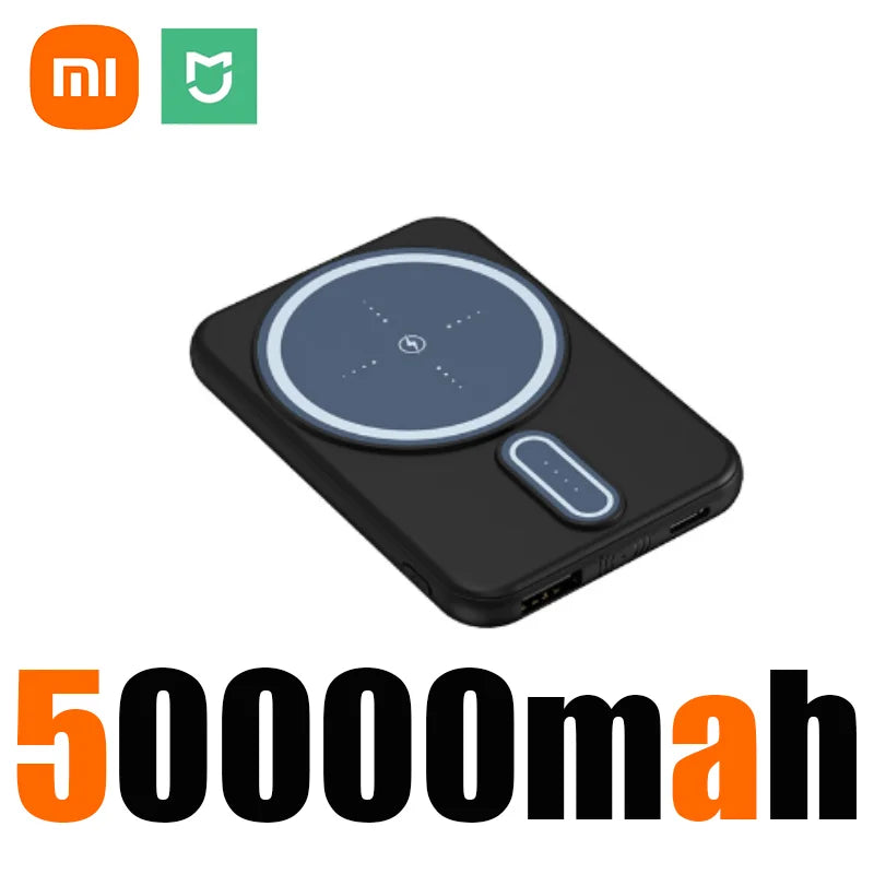 Xiaomi 50000mAh Wireless Magnetic Power Bank Super Fast Charging Portable Battery Charger For iPhone Huawei Samsung 2025