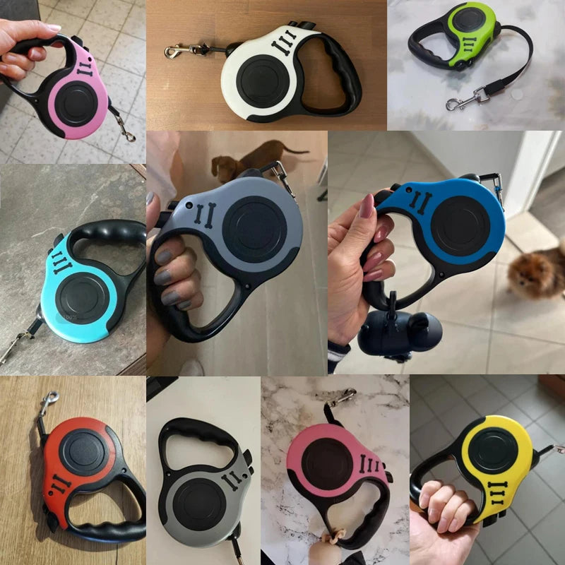 3 Meters 5 Meters Retractable Dog Leash Pet Leash Traction Rope Belt Automatic Flexible Leash For Small Medium Large Dog Product