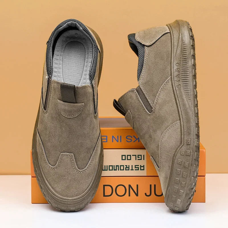 Men's Casual Shoes Sports Slip-On Flat Comfortable Sneakers Fashion Outdoor Trend Large Size Breathable Driving Shoes