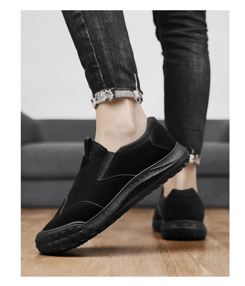 Men's Casual Shoes Sports Slip-On Flat Comfortable Sneakers Fashion Outdoor Trend Large Size Breathable Driving Shoes