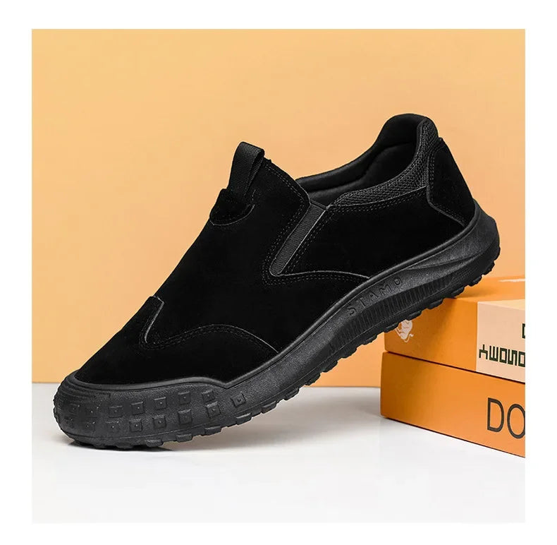 Men's Casual Shoes Sports Slip-On Flat Comfortable Sneakers Fashion Outdoor Trend Large Size Breathable Driving Shoes