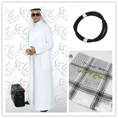 Islamic Clothing Men Length Muslim Men Prayer Hats Saudi Arabia Pakistan Kurta Costumes Dress Kaftan Thobe Headscarf Clothing